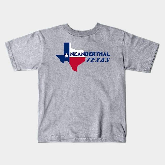 TEXAS Neanderthal #4 Kids T-Shirt by archila